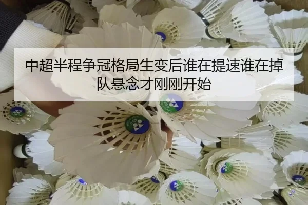 中超半程争冠格局生变后谁在提速谁在掉队悬念才刚刚开始